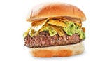 Top each burger with 1 tablespoon guacamole + 1 tablespoon sliced pickled jalapeños + 3 tortilla chips.