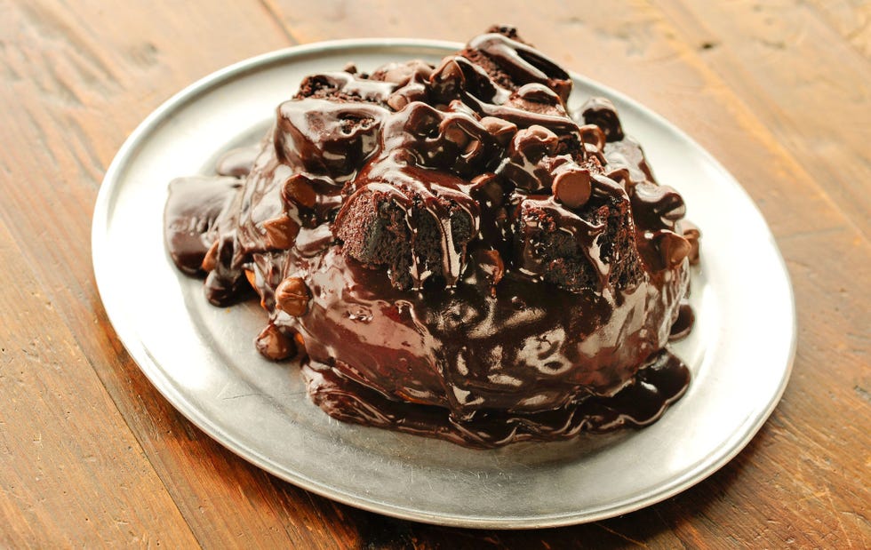 <p><b>Where you'll find it:</b> <a href="http://gourdoughs.com" target="_blank">Gourdough's</a>, Austin, TX ($4.50)</p>

<p><b>The chocolaty details:</b> If you like your cake in doughnut form, get ready to head to Austin. Gourdough's serves a stellar chocolate cake doughnut that's topped with — you guessed it — more chocolate. Brownie batter, fudge icing, and chocolate-covered brownie bites, to be exact.</p>