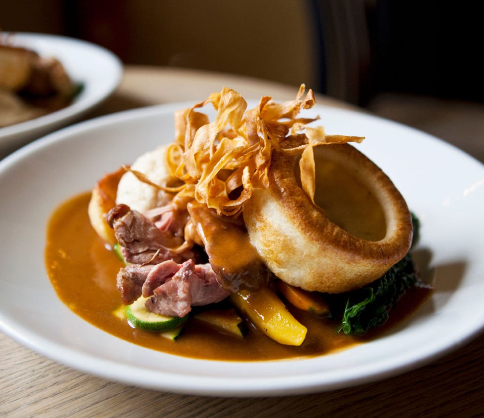 <b>Where:</b> Great Britain<br />
<p>Sunday suppers in England and Ireland mean roasted meat — usually roast beef, but also lamb or chicken — served with roasted or boiled vegetables, potatoes, gravy, and Yorkshire pudding. This filling meal is traditionally enjoyed by the family midday, often after church services. </p>
<p><strong>Try it at home with our recipe for </strong> <a href="http://gogonow.org/recipefinder/roast-beef-yorkshire-puddings-recipe-del0312%22 target="_blank"><strong>Roast Beef with Yorkshire Puddings</strong></a></p>