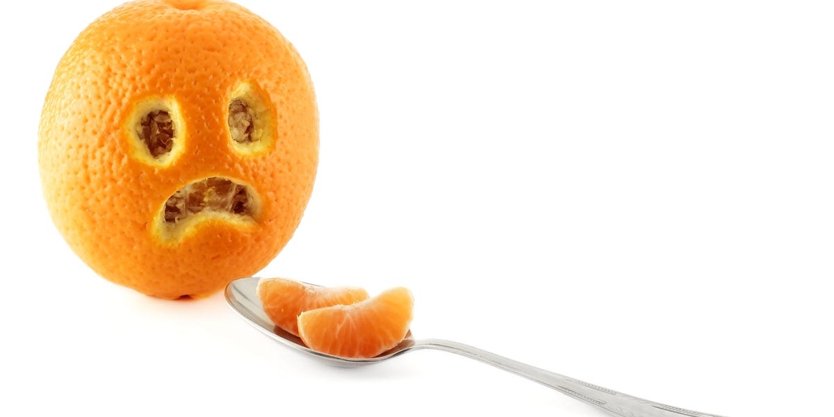 Sad orange