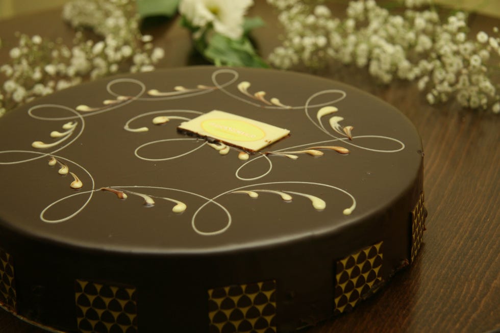 <p><b>Where you'll find it:</b> <a href="http://www.financierpastries.com/" target="_blank">Financier Patisserie</a>, New York, NY ($25 for 7-inch cake)</p>

<p><b>The chocolaty details:</b> Some desserts are almost too pretty to eat. But after you're done admiring Financier's stunning Chocolate Mousse Cake, you should definitely dig in. That's the only way you'll get to enjoy its almond macaron base; layers of chocolate ganache, chocolate genoise, and chocolate mousse; and a mouthwatering chocolate glaze.</p>
