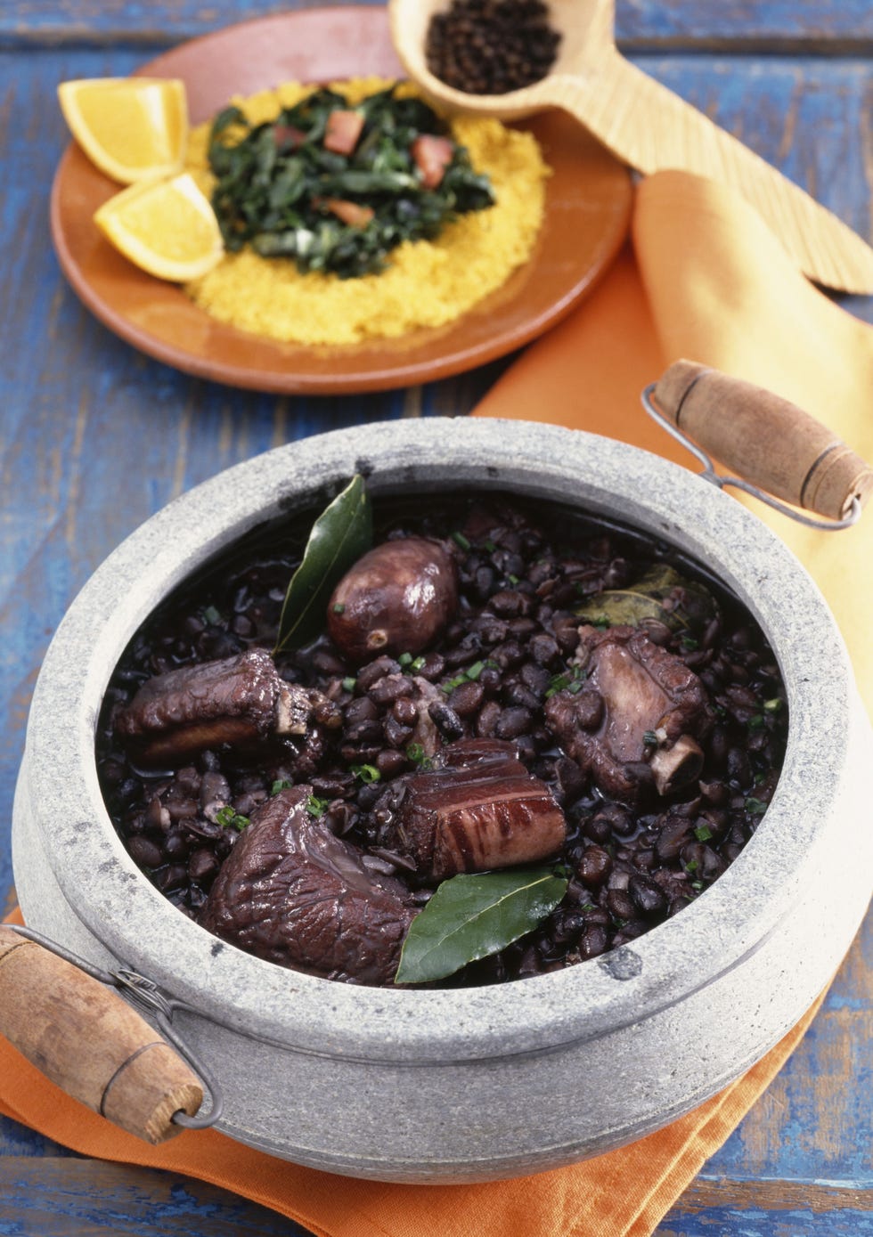 <b>Where:</b> Brazil<br />
<p>If you're a (hungry) carnivore, get ye to Brazil (or a Brazilian restaurant) on a Saturday for a taste of feijoada, widely considered the country's national dish. Packed with beef, sausage, bacon, pork, and beans, feijoada is served with white rice, ground toasted manioc, fresh oranges, and sautéed collard greens or kale.  </p>
<p><strong>Try it at home with our recipe for </strong> <a href="http://gogonow.org/recipefinder/campfire-feijoada-recipe-fw0612%22 target="_blank"><strong>Campfire Feijoada</strong></a></p>