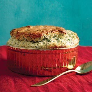 <p>Soufflés are much simpler to make than you think. Just stir egg yolks and spinach into cheese sauce to create your base. All that's left is to fold in egg whites and bake.</p><p><b>Recipe:</b> <a href="/recipefinder/spinach-gruyere-souffle-recipe-mslo0811"><b>Spinach and Gruyère Soufflé</b></a></p>