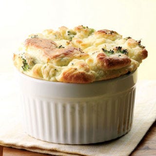 <p>This elegant broccoli and goat cheese soufflé will wow your family and friends. Soufflés are surprisingly easy to make — the only trick is getting them on the table before they deflate. Serve with a tomato-and-fennel salad and, for dessert, fresh strawberries drizzled with balsamic vinegar.</p><p><b>Recipe:</b> <a href="/recipefinder/broccoli-goat-cheese-souffle-recipe-9487"><b>Broccoli and Goat Cheese Soufflé</b></a></p>