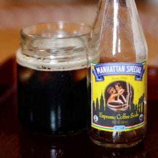 <p><b>Originally from:</b> Brooklyn, NY</p>
<p><b>Distribution areas:</b> New York</p>
<br />
<p>The secret family recipe for Manhattan Pure Espresso Coffee Soda has been closely guarded since it was developed in Brooklyn in 1895, but the company does call out "the world's finest coffee beans" and "pure cane sugar" as keys to the unique beverage's success. Tasters have noted the super-fizziness, strong, roasty coffee flavor, and serious kick of sweetness in both the regular and diet versions. Prefer your bottled coffee on the tamer side? Manhattan Special also offers milky, flavored Iced Coffee varieties, not to mention non-coffee, fruit-flavored sodas.</p>