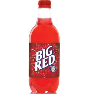 <p><b>Originally from:</b> Waco, TX</p>
<p><b>Distribution areas:</b> Austin, TX, and Wal-Marts around the U.S.</p>
<br />
<p>When Big Red was born in 1937, the original moniker was Sun Tang Red Cream Soda, calling out the fiery color that distinguishes it from other cream sodas. The name was shortened to Big Red in 1959, and since then, other "Big" flavors have been introduced, such as Diet Big Red, Big Blue, Big Red Vanilla Float, Big Peach, Big Pineapple, Big Honey Lemonade, Big Orange, and Retro Big Red. Big Red's flavor has been likened to combo of cream soda and strawberry bubble gum.</p>