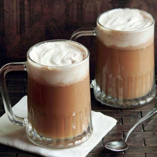 <b>First Taste</b>: <i>Harry Potter and the Sorcerer's Stone</i><br />
<p>You can drink it hot or you can drink it cold. But one thing's for certain: no trip to The Three Broomsticks in Hogsmeade or the Leaky Cauldron in Diagon Alley is complete without a glass of butterbeer.</p>

<p><b>Recipes: It may be a Muggle's approximation, but we still think this </b><a href="/recipefinder/warm-spiced-cider-3215"><b>Warm Spiced Cider</b></a> tastes magical.</p>