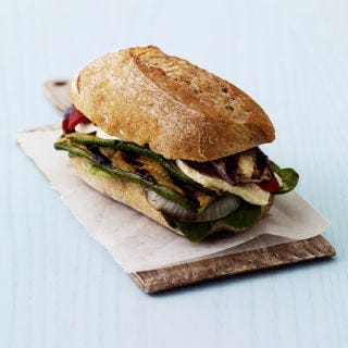 Grilled Vegetable Sandwiches <p>Grilling is traditional territory for meat-lovers, but grilling vegetables is an excellent way to bring out a rich, deep, and smoky flavor from your favorite produce. And even better? It's super simple. One of the easiest ways to grill veggies is simply to toss vegetable pieces with olive oil (or another favorite oil), salt, pepper, and whatever other seasonings you prefer. Place vegetables directly on a clean grill grate (or, if they're delicate or extremely moist vegetables, like tomatoes, place on a piece of aluminum foil on the grill). Cook until grill marks form, flip, and make marks on the other side. Remove vegetables when tender, and if desired, drizzle with a small amount of wine vinegar before serving for an extra flavor boost.</p><p><b>Recipe:</b> <a href="/recipefinder/grilled-vegetable-sandwiches-recipe-rbk1010"><b>Grilled Vegetable Sandwiches</b></a></p>