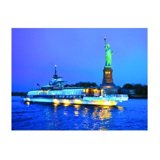 <p>Eating a fancy dinner in New York City – classy. Eating an elegant dinner while you take in views of the New York skyline from your seat aboard a glass-windowed cruise ship? Downright E-P-I-C! A dinner cruise aboard Bateaux New York is truly the most glamorous way to see the sights of the Big Apple, but we highly doubt you will be able to tear your eyes away from the seafood manicotti gratinée offered or the decadent chocolate truffle torte that will follow. There is something on this menu for everyone; but if you aren't satisfied, we certainly know a few places to dine when you de-board...</p><p><a href="http://www.bateauxnewyork.com" target="_blank">bateauxnewyork.com</a></p>