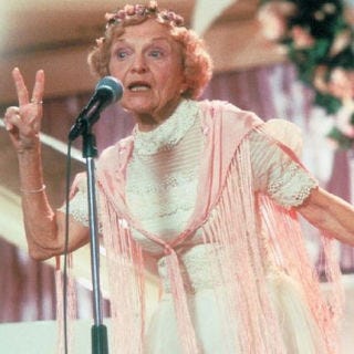 There's something so adorable and innocent about the way Robbie's grandma serves him meatballs: in the palms of her hands. Rosie's rap number may have stolen the show, but we never looked at meatballs the same.