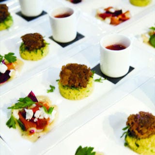 Why force your guests to choose between sea bass and steak? Let them have both, and add chicken too. For the main course, offer two or three mini servings of different entrées on a single plate. Or take a cue from the French and go à la carte. Translation: At dinner, have waiters offer selections from large carts that get wheeled from one table to the next. Guests can ask questions about the food and pick from a variety of proteins and sides, so they'll get exactly what they want. Plus, the VIP feel of tableside service is always a nice touch.