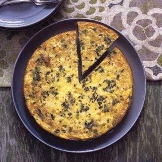 <p>This spicy Southwestern egg dish will please both Dad and the kids. For flavor that pops, try a garnish of fresh-made salsa and a dollop of sour cream.</p>
<p><b>Recipe: <a href="/recipefinder/southwestern-rice-corn-frittata-ghk-0107" target="_blank">Southwestern Rice and Corn Frittata</a></b></p>
