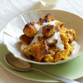 <p>Challah pumpkin bread pudding is even more decadent when accompanied by a vanilla-rum custard sauce.</p>
<p><strong>Recipe:</strong> <a href="../../../recipefinder/pumpkin-bread-pudding-vanilla-custard-recipe" target="_blank"><strong>Pumpkin Bread Pudding with Vanilla-Rum Custard Sauce</strong></a></p>