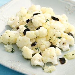 <p>Tangy lemon and briny olives perk up simple steamed cauliflower.</p><br /><p><b>Recipe:</b> <a href="/recipefinder/cauliflower-lemon-olives-recipe" target="_blank"><b>Cauliflower with Lemon and Olives</b></a></p>