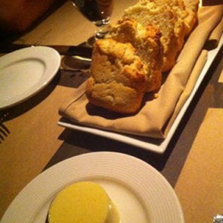 <p><em>The whiskey bread and cultured butter, which will cost you five bucks, at Gwynnett St, Brooklyn, NY, <a href="http://www.gwynnettst.com/" target="_blank">gwynnettst.com</a>.</em></p>