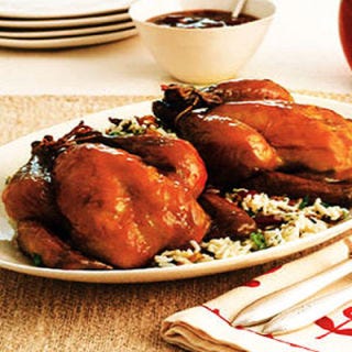 													 <p> If your holiday feast is limited to just a few friends and family members, Cornish hens—compact, succulent and simple to cook—make an ideal dinner choice. Try this <a href="http://www.womansday.com/Recipes/Cherry-Glazed-Cornish-Hens" target="_blank">Cherry-Glazed Cornish Hens</a> recipe, which requires only minutes of prep work, as a main dish alternative. </p>  												