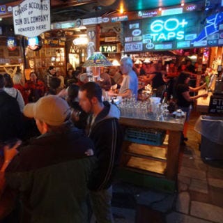 Great Lost Bear, Portland, ME <p>A charming, cluttered Portland bar, Great Lost Bear started serving craft microbrews in 1979 when it had just eight taps. As the number of local breweries grew, so did the offerings. Sixty-nine taps now spotlight microbreweries like Marshall Wharf, whose Big Twitch is a sweet, citrusy style of IPA. <a href="http://www.greatlostbear.com"target="_blank"><i>greatlostbear.com</i></a></p>
<br />
<p>Photo: David Foster / Courtesy The Great Lost Bear</p>