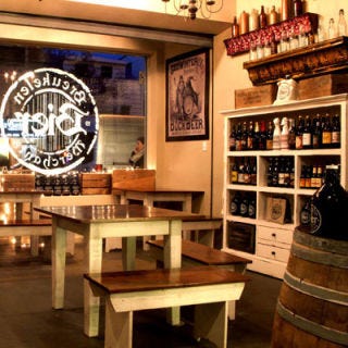 Breukelen Bier Merchants, Brooklyn, NY <p>An American craft beer destination with more than 15 taps and growlers to-go, this warmly lit Williamsburg bar and shop has communal tables for drinking retail-priced beers like Bear Republic's malty Heritage (or any of the 100-plus bottles and cans from the cases) on the spot for no additional fee. Regulars play board games like Trivial Pursuit while snacking on German bratwurst sandwiches and soft Bavarian pretzels. <a href="http://www.breukelenbiermerchants.com/"target="_blank"><i>breukelenbiermerchants.com</i></a></p>
<br />
<p>Photo: Courtesy Breukelen Bier Merchants</p>
