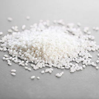 Arborio Rice The best-known of the Italian risotto rices, which partly dissolve when cooked to achieve a clinging, creamy texture but, at the same time, remain firm to the bite (al dente), so the rice won't become mushy. Other risotto rices include carnaroli and vialone nano.