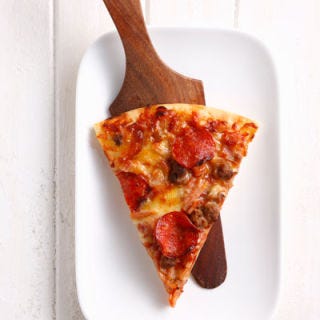 <p>A woman in England made headlines for the news that she has only consumed pizza for the past 31 years.</p>

<p><a href="/food/recalls-reviews/woman-eats-only-pizza-for-31-years"><b>Read the Whole Story</b></a></p>