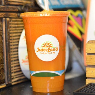<p>With fun names like Ninja Bachelor Party (pineapple, jalepeño, celery, kale, spinach, parsley and salt) and Xtra Holla Pain Yo! (jalapeño, garlic, carrot, orange, cilantro, lime and salt)—both top-sellers—it's hard not to get excited about this Barton Springs-area juice bar's spicy blends. <a title="Top Juice Bars: Juice Land in Austin, TX" href="http://www.juicelandaustin.com" target="_blank">juicelandaustin.com</a></p>