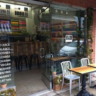 <p>In addition to bottles of cold-pressed juices, this spin-off of Kreation Kafe sells made-to-order blends like its Natural Gatorade (cucumber, celery, lemon and lime) and Better Than Water concoctions (think alkaline water mixed with chlorophyll or aloe vera). <a title="Top Juice Bars: Kreation Juicery in Santa Monica, CA" href="http://www.kreationjuice.com" target="_blank">kreationjuice.com</a></p>