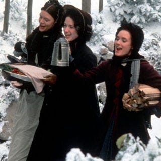 Despite having saved for months to come up with an enticing full Christmas breakfast complete with sausage, oranges, muffins, and cream, the four March sisters decide to donate their feast to their needy neighbors down the road. It's heartbreaking to see the magnificent spread go without a crumb being consumed, but the reaction on their neighbors' face makes them forget about their sacrifice.