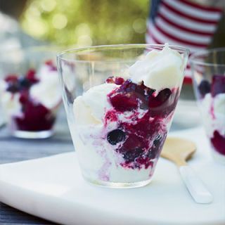 <p>Inspired by bubble tea, Bill Kim tops his ice cream sundae with chewy tapioca pearls cooked in lemonade.</p>
<p><b>Recipe: <a href="http://www.delish.com/recipefinder/bubble-sundaes-peach-blueberry-compote-recipe-fw0713" target="_blank">Bubble Sundaes with Peach-Blueberry Compote</a></b></p>