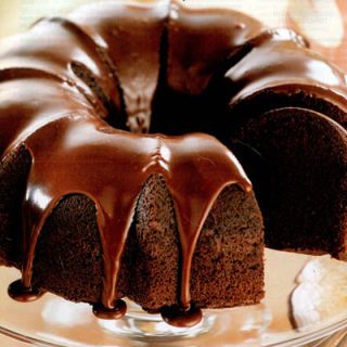 <p>There is no comparing this to a Bundt cake made with a mix. Only a from-scratch cake could be this moist and rich. This mocha glaze is an indulgence; you can also sprinkle the cake with confectioners' sugar, if you like.</p><p><b>Recipe: <a href="/recipefinder/double-chocolate-bundt-cake-2567" target="_blank">Double Chocolate Bundt Cake</a></b></p>