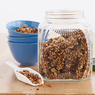 Cinnamon-Walnut Granola <p>Kids can pour the honey, sugar, and butter mixture over oats, and then toss it all together. Mom and Dad can handle the baking.</p>
<p><strong>Recipe: <a href="/recipefinder/cinnamon-walnut-granola-recipe-clx1111" target="_blank">Cinnamon-Walnut Granola</a></strong></p>