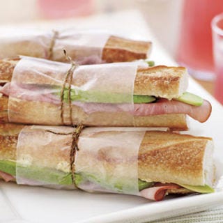 Avocado Ham Sandwiches <p>Try avocado instead of Swiss in this classic recipe. Or, if your kid prefers the basics, stick with cheese.</p> <p><b>Recipe: <a href="/recipefinder/avocado-ham-sandwiches" target="_new">Avocado and Ham Sandwiches</a></b></p>