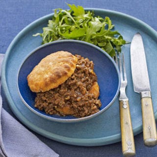 <p>To make this dish vegetarian, replace the meat with two 15-ounce cans of black beans, drained, then add right before the mixture is brought to a boil.</p>
<p><b>Recipes: </b><a href="/recipefinder/sloppy-joes-recipe" target="_blank"><b>Sloppy Joes</b></a><br /><a href="/recipefinder/sweet-potato-biscuits-recipe" target="_blank"><b>Sweet Potato Biscuits</b></a></p>