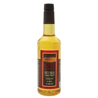 Smoke Point: 490 degrees (high heat) 
<br /> 
Suggested Use: Great for high-heat sauteing and panfrying.
<br />
Flavor: Mild flavor lets other flavors stand out. Excellent for wok-cooking shrimp and vegetables. 
<br /> 
$8, <a href="http://californiariceoil.com/index.html" traget=_blank">californiariceoil.com</a>