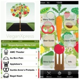 <p>Grab this app, even though it's in its early phases. Yes, you have to scroll through restaurant lists rather than sorting alphabetically, but the rewards are worth the effort. Look up vegan items at a host of chain restaurants, so you can eat out on a whim with friends rather than worrying about what you'll eat. A list of vegan-friendly grocery items is included and being built up with each update. <a href="http://www.veganxpress.com/" target="_blank"><i>veganxpress.com</i></a></p>
<p><strong>For:</strong> iPhone</p>
<p><strong>Price:</strong> $1.99</p>