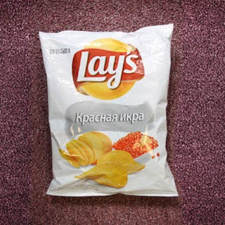<p>One of the most highbrow foods on Earth, combined with one of the most lowbrow foods on Earth. There's absolutely no way this flavor combination could work. You'd think they'd at least use Beluga caviar instead of cheap salmon roe on the packaging!</p>