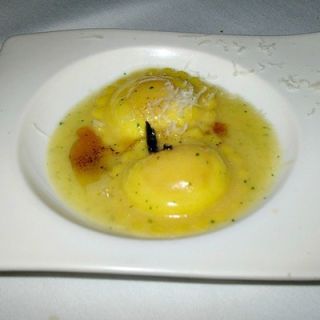<p>Fine dining without the fuss is an apt description of this Chicago eatery where the chefs bring you your food and it's always BYOB. Though the menu features inventive standouts like pizza cotton candy, the comparatively simple quail egg ravioli is not to be dismissed or downplayed. It gets rave reviews and could fairly be considered the signature dish of this popular dining destination.</p>
<p><strong>Schwa:</strong> 1466 N Ashland Ave, Chicago, IL 60622; (773) 252-1466; <a href="http://www.schwarestaurant.com/" target="_blank">schwarestaurant.com</a></p>