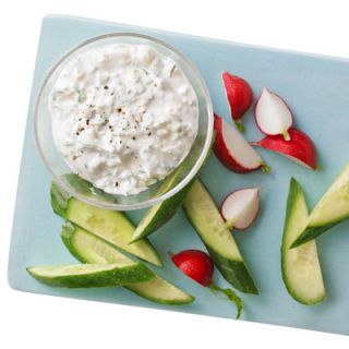 <p>Yogurt lightens up this dip to save on calories, but don't underestimate its flavor. If you're up for spicy-on-spicy, this creamy dip hides a punch of Tabasco to really bring out the heat in those hot wings.</p>
<p><strong>Recipe: <a href="http://www.delish.com/recipefinder/yogurt-blue-cheese-dip-recipe-wdy0613" target="_blank">Yogurt-Blue Cheese Dip</a></strong></p>