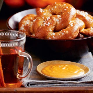 <p>Tangy, cheesy, and a little bit spicy, this warm Cheddar fondue-by-another-name is tailor-made for <a href="/recipefinder/hot-soft-pretzels-3602" target="_blank">Hot Soft Pretzels</a>.</p><p><b>Recipe: <a href="/recipefinder/cheese-mustard-dipping-sauce-3790" target="_blank">Cheese and Mustard Dipping Sauce</a></b></p>