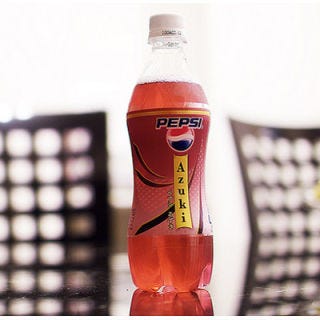 <p>Sweetened red bean paste, made from azuki  (also known as adzuki) beans, is a common ingredient in many popular Japanese desserts, like mochi. But this limited edition soda from global brand Pepsi attempted to incorporate the flavor of the sweetened beans right into the beverage.</p>