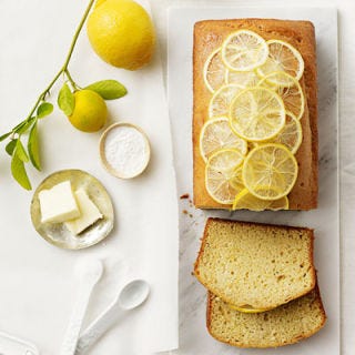 <p>This wonderful rich, sweet lemon pound cake is downright zingy and the candied lemon slices are a beautiful bittersweet topping that's better than frosting. A dollop of whipped cream tempers the fresh lemon without adding back many of the calories of the removed butter.</p><p><b>Recipe:</b> <a href="http://gogonow.org/recipefinder/lemon-pound-cake-recipe-ew0312%22 target="_blank"><b>Lemon Pound Cake </b></a></p>