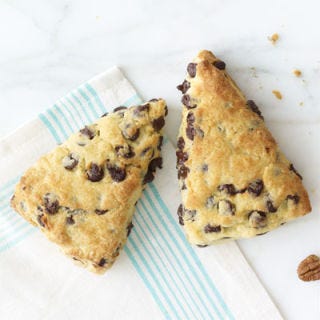 <p>Studded with meltingly sweet chocolate chips, these scones are sure to please kids and adults alike. If you tend to think scones are a little too dry, whipped cream is the perfect solution.</p>
<p><strong>Recipe: <a href="http://gogonow.org/recipefinder/sour-cream-chocolate-chip-scones-recipe-wdy0413%22 target="_blank">Sour Cream-Chocolate Chip Scones</a></strong></p>