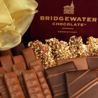 <p>For chocolate with a storied pedigree, bring back a box of treats from Bridgewater Chocolates, a Connecticut favorite founded by one of Aquavit's former chefs (the same New York City restaurant where Marcus Samuelsson honed his skills). Our suggestion: <a href="http://www.bridgewaterchocolate.com/toffee/10-oz-toffee.html" target="_blank">Bridgewater Chocolate's Toffee</a> ($22), or any of their variety of truffles, marzipan, and chocolates. </p>