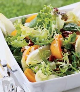 Watercress & Sugar Snap Salad with Warm Sesame-Shallot Vinaigrette
