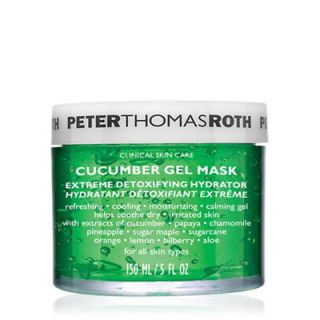 Cool down post sun tanning skin with cooling cucumber.  Nourish and de-puff.  http://www.peterthomasroth.com/p-313-cucumber-gel-mask.aspx