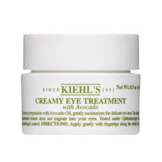 Creamy Eye Treatment with Avocado 
natural source of Amino Acid proteins, Vitamins A, D, E, and potassium. Helps to restore the natural moisture of the skin.
http://www.kiehls.com/Creamy-Eye-Treatment-with-Avocado/258,default,pd.html?start=3&cgid=face-healthy-skin
