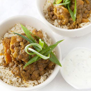 <p>Subtly sweet pumpkin and tender lentils are spiced and turned into a flavorful and savory curry!</p>
<p><strong>Recipe:</strong> <a href="http://gogonow.org/recipefinder/pumpkin-lentil-curry-recipe-rbk0912%22 target="_blank"><strong>Pumpkin and Lentil Curry</strong></a></p>