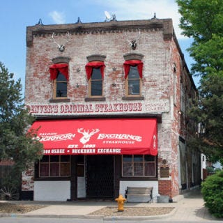 Buckhorn Exchange <p><b>Date Opened:</b> 1893</p>
<p><b>Location:</b> Denver, CO</p>
<p>A former member of Buffalo Bill's gun-toting band of scouts, Henry "Shorty Scout" Zietz opened the Buckhorn Exchange during a time when cattlemen, miners, railroad workers, silver barons, Indian chiefs, drifters, and businessmen all dined under the same roof. The dining room features a 575-piece taxidermy collection (think bighorn sheep and jackalope) and a menu of meat, game, and fowl. The specialty: the Big Steak, a <a href="/recipefinder/seared-steaks-porcini-mushroom-cream-sauce-recipe-8377" target="_blank">New York strip loin</a> for two to five guests carved tableside.</p>