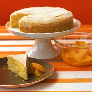 <p>Olive oil lends a Mediterranean backdrop to this richly textured orange cake. Topping the cake with sanding sugar instead of granulated will increase the contrasting crunch factor of each bite.</p><br /><p><b>Recipe: <a href="/recipefinder/orange-cornmeal-cake-recipe" target="_blank">Orange Cornmeal Cake</a> </b></p>