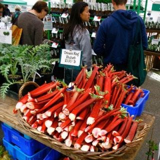 The <a href="http://www.portlandfarmersmarket.org/markets/psu/" target="_blank"><b>Portland Farmers' Market at PSU</b></a> caters to Oregon's foodies at Portland State University's parking lot every Saturday from March through mid-December. A typical Saturday boasts nearly 200 growers and farmers selling local delights like fresh-caught crabs, raspberries, yak meat, a wide variety of mushrooms, local beers, and olive oil.<br /><br /><b>Recipe:</b> <a href="/recipefinder/dungeness-crab-mussel-chowder-3884" target="_blank"><b>Dungeness Crab and Mussel Chowder</b></a>