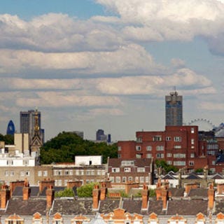 Enjoy panoramic views of London from <a href="http://www.roofgardens.virgin.com/en/the_roof_gardens/babylon" target="_blank">Babylon</a>, the seventh-floor rooftop restaurant in a gorgeous urban garden setting. Babylon is on the pricey side, but offers an award-winning take on fine contemporary British cuisine. There's a terraced private room for special events.